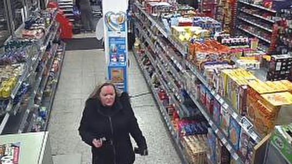 Claire Inglis captured on CCTV before she was murdered by  Christopher McGowan. Pic: Crown Office