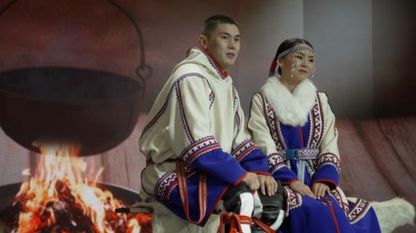 A traditio<em></em>nal marriage ceremony from the far north of Russia performed in Moscow