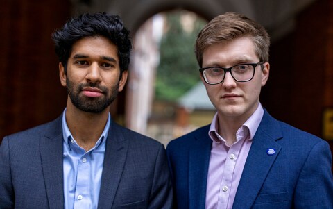 Dr Rob Laurenson, right, and Dr Vivek Trivedi of the British Medical Association