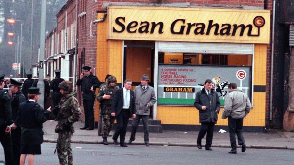 The scene of the Sean Graham bookies’ massacre