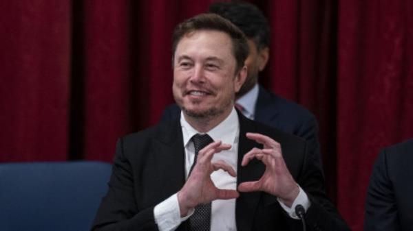 Musk reacted to the post with a laughing emoji. Photo: Bloomberg