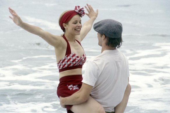 Ryan Gosling and Rachel McAdams in The Notebook.