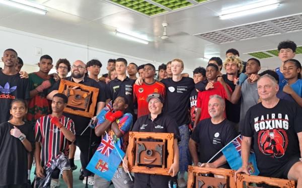 Fiji and NZ boxers and officials in Suva. Photo: Boxing Fiji