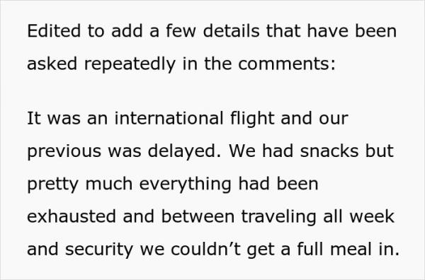 “I Cut Hundreds Of People In Line For Food At The Airport - AITA?”