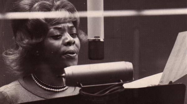 Dinah Washington in the recording studio