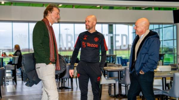 Sir Jim Ratcliffe visits Carrington Training Complex