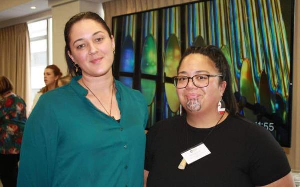 Natio<em></em>nal Student Unit for the Nurses Organisation co-chairs Shannyn Bristowe (left) and Stacey Wharewera (right).