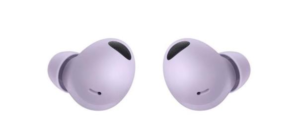 Samsung Galaxy Buds2 Pro in purple on white background