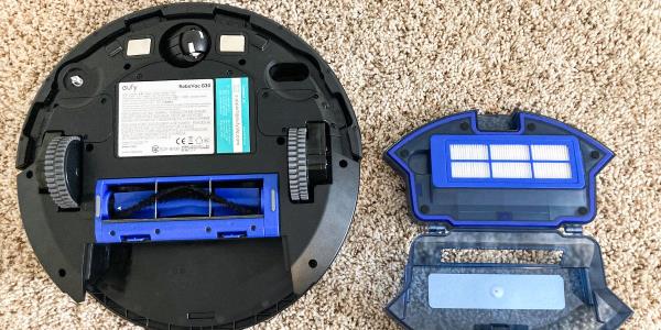 Underside of robot vacuum