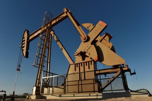 A pump jack in the Permian Basin near Midland