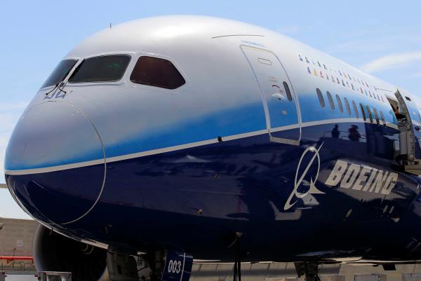 The Boeing 787 Dreamliner airplane is seen in Long Beach