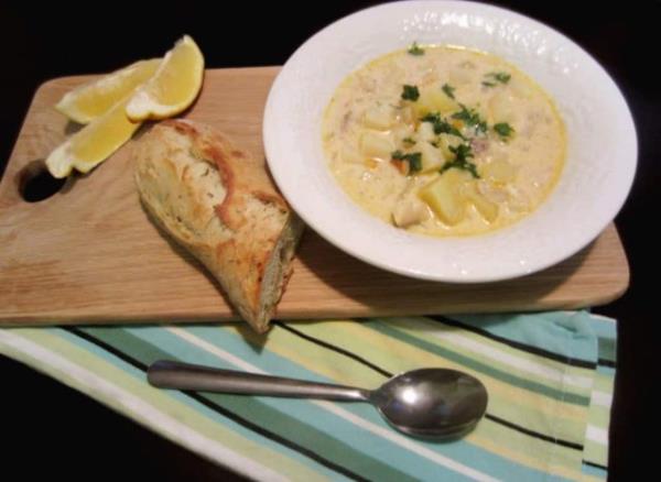 white fish chowder