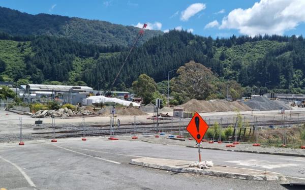 The temporary Interislander terminal in Picton.