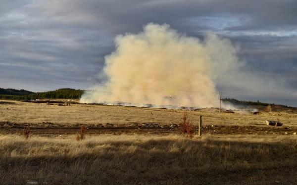 Evacuations were carried out in the Pukaki area, after flames spread across hectares of grass and scrub on Mo<em></em>nday 22 July, 2024.