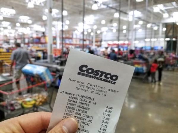 Costco receipt