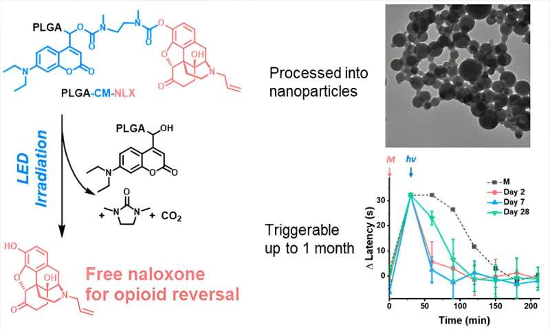 A step to prevent opioid overdose deaths with light-activated naloxone treatment