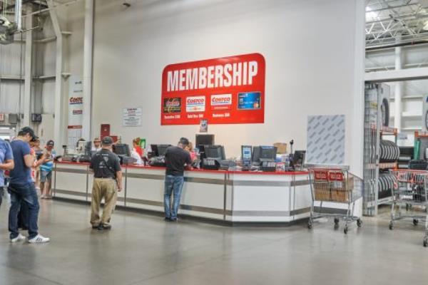 Membership counter at Costco