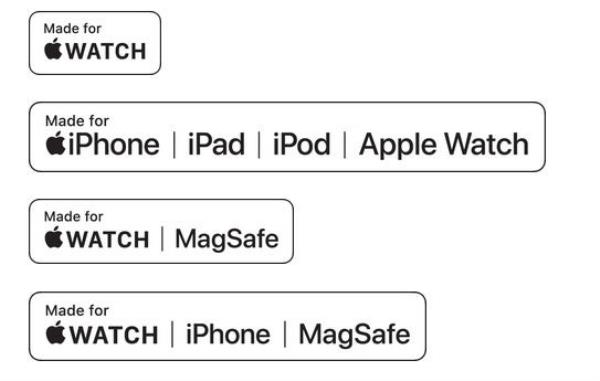 To be authentic, a third-party Apple Watch charger needs to have one of these badges on its packaging - Apple warns Apple Watch owners not to use a fake or counterfeit charger