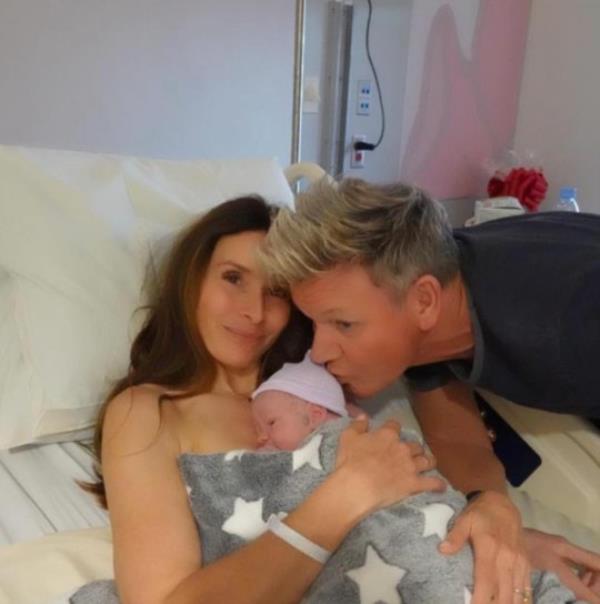 What an amazing birthday present please welcome Jesse James Ramsay, 7lbs 10oz whopper!! One more bundle of love to the Ramsay brigade!! 3 boys, 3 girls?. Done Taken from Gordon Ramsey Instagram