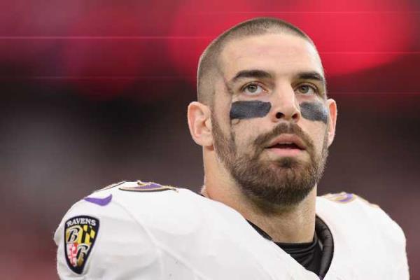 Tight end Mark Andrews of the Baltimore Ravens appears during a game at State Farm Stadium, on Oct. 29, 2023, in Glendale, Arizona.