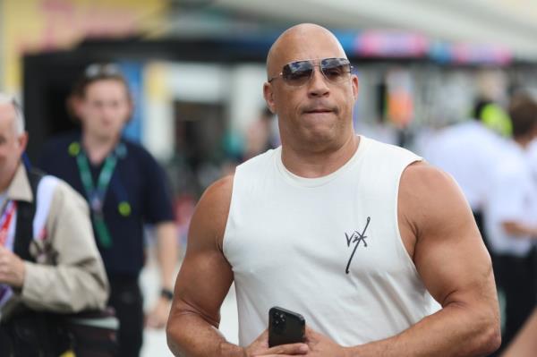 Vin Diesel attends the F1 Grand Prix of Miami at Miami Internatio<em></em>nal Autodrome on May 7 in Miami, Florida. 