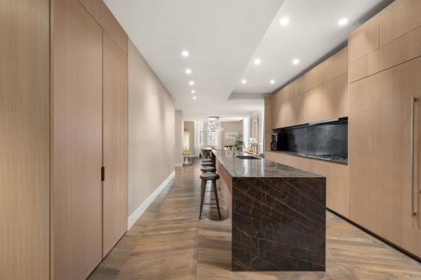 Among the home's many perks: a sleek kitchen.