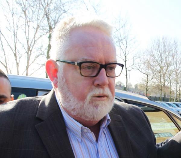 File photo dated 16/4/2014 of former Co-op Bank boss Paul Flowers who suffered a stroke the day before he was due in court accused of fraud by abusing his position, a judge has been told. Flowers was not present for the brief hearing at Manchester Magistrates' Court on Wednesday wher<em></em>e he was due to appear accused of defrauding a woman of carpets and by using cheques while acting as power of attorney. Issue date: Wednesday September 6, 2023. PA Photo. See PA story COURTS Flowers. Photo credit should read: Lynne Cameron/PA Wire