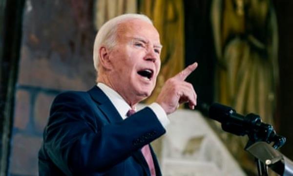 President Joe Biden delivers remarks at Mother Emanuel AME Church in Charleston S.C., Monday, Jan. 8, 2024.