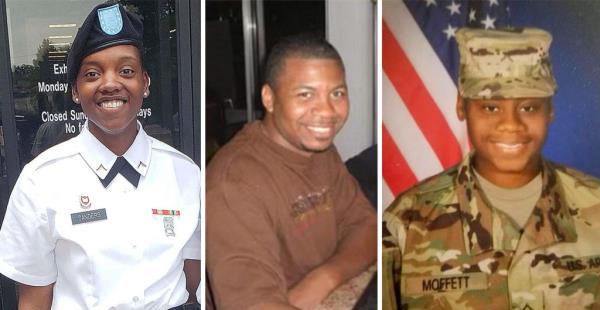 Sanders, Moffett, Sgt. William Rivers, center, all from Georgia, died when an unmanned drone hit a US ba<em></em>se in northeast Jordan on Saturday night.