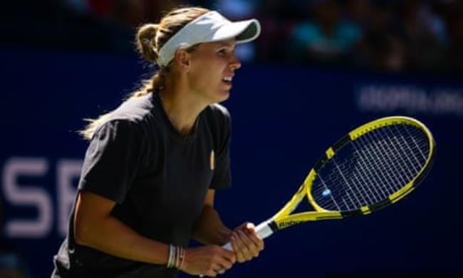 Caroline Wozniacki of Denmark during practice ahead of the US Open at USTA Billie Jean King Natio<em></em>nal Tennis Center