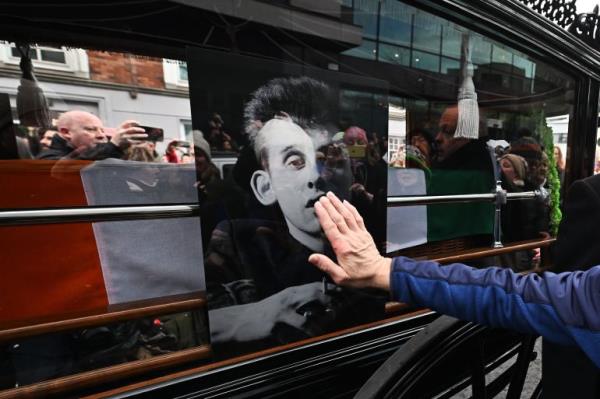 The funeral procession of the late music singer Shane MacGowan takes place on in Dublin, Ireland.