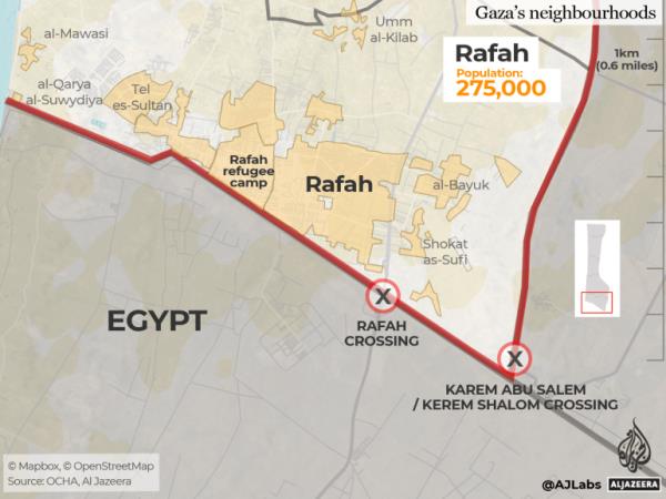 INTERACTIVE - Gaza's neighbourhoods MAP Rafah-1697975988