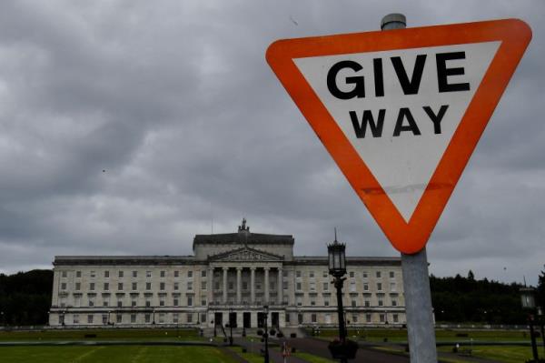 Northern Ireland's Stormont Parliament Buildings June 13, 2022 the day Britain announced a bill to unilaterally scrap some of the rules governing post-Brexit trade with the EU on Northern Ireland 