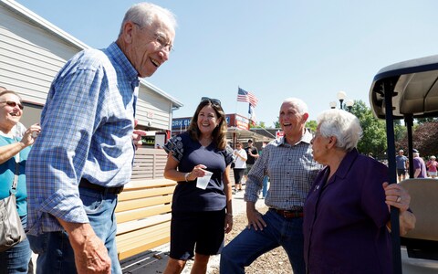 Senator Chuck Grassley at the Iowa State Fair in August