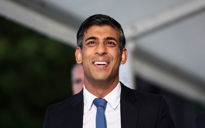 Rishi Sunak, the Prime Minister, is pictured arriving on day three of Tory co<em></em>nference in Manchester