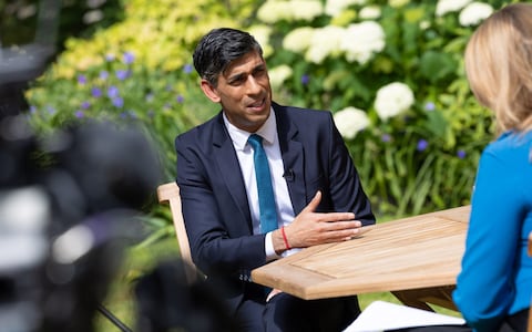 Rishi Sunak records interview with Laura Kuenssberg