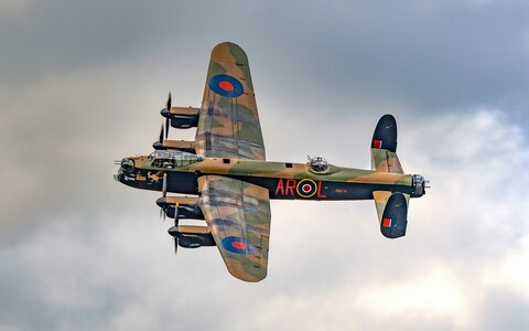 The Lancaster performing at the Sywell Classic