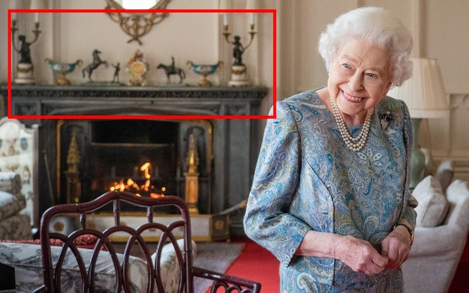 One of the more recent images, taken in February 2022 in her private sitting room, showed two equine statuettes on her mantel. One depicted a groom using a rein to bring a horse under co<em></em>ntrol while another depicted the then Princess Elizabeth, aged ten, on her first pony.