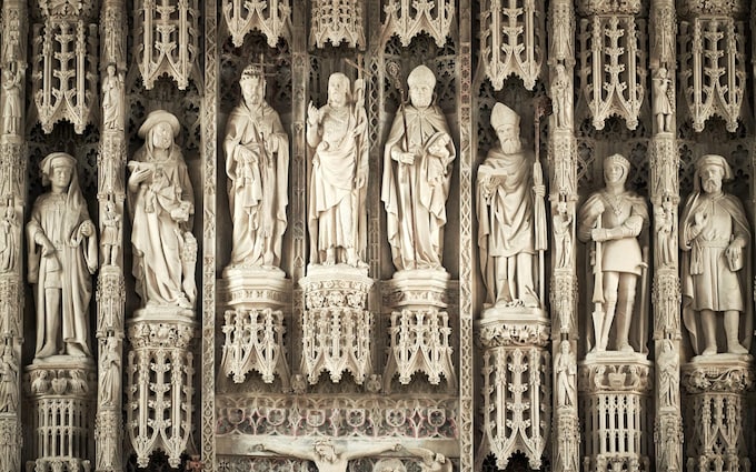 Statues outside of All Souls college