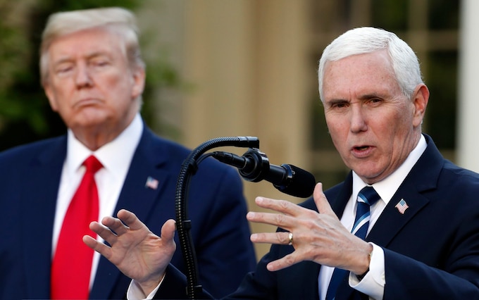 Mike Pence and Do<em></em>nald Trump - Mike Pence set to be star witness in Do<em></em>nald Trump indictment trial