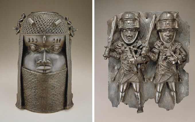 Benin Bro<em></em>nzes statues artefacts history slave trade Nigeria British museums