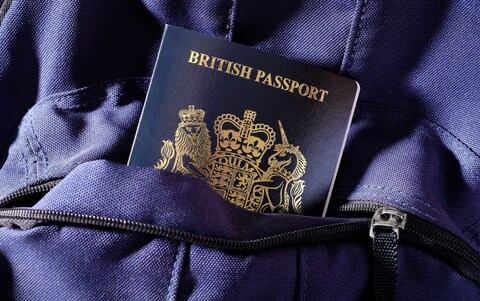 new british passport in blue 