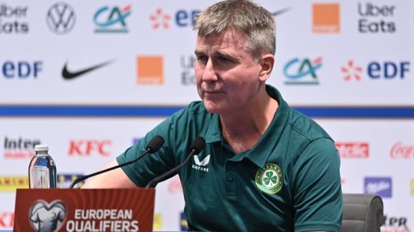 The Ireland manager speaking at the pre-match press co<em></em>nference in Paris