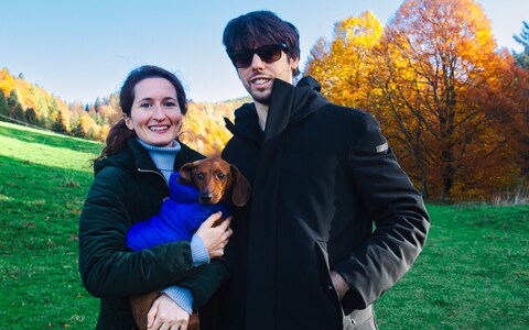 Valentina Trasa & Alessandro D’Intino in Mo<em></em>nte San Primo, Italy ski resort