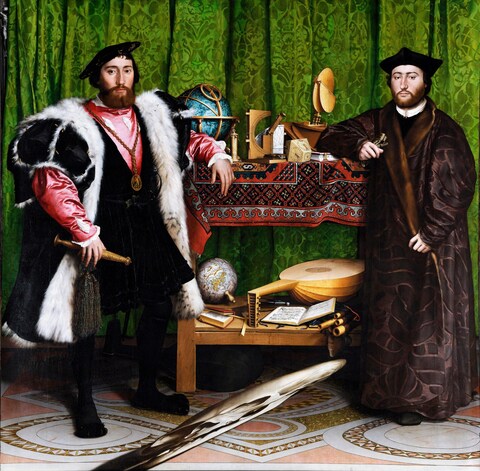 The Ambassadors (1533) by Hans Holbein the Younger