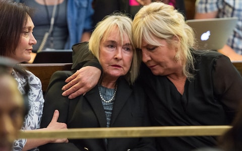 June Steenkamp, centre, refused to meet Pistorius in prison, saying she was afraid of what she would do if she co<em></em>nfronted him