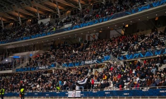 The crowd at Paris FC v Real Madrid in the Women’s Champions League