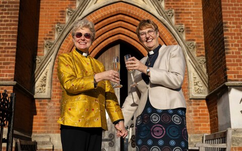 Catherine and Jane same sex marriage blessing