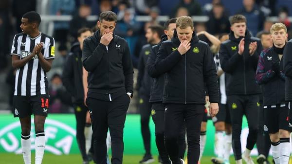 Eddie Howe was naturally disappointed after his side made their European exit