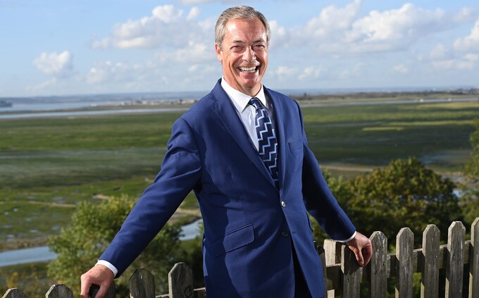 Nigel Farage, the former leader of the Brexit Party